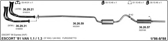 IMASAF 525000019 Exhaust System